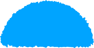 Semicírculo azul celeste PNG, SVG