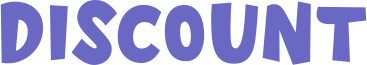 Purple lettering discount в PNG, SVG