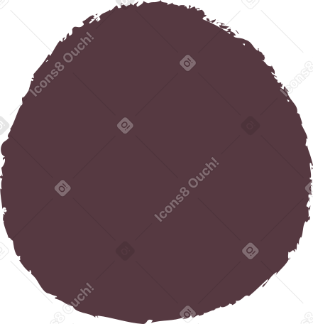 dark brown circle Illustration in PNG, SVG