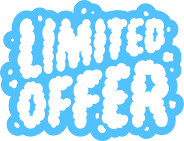 lettering limited offer white cloud text PNG, SVG