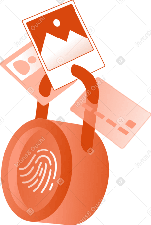 lock with personal data PNG, SVG