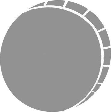 big gray coin PNG, SVG