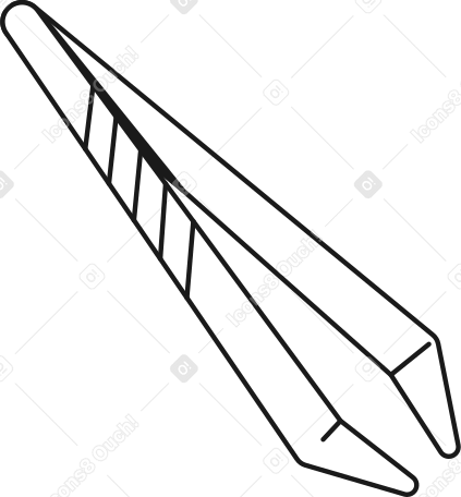 white tweezers Illustration in PNG, SVG