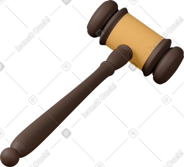 Judges gavel PNG, SVG