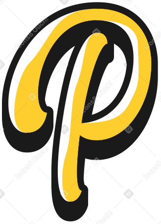 Заглавная буква п в PNG, SVG