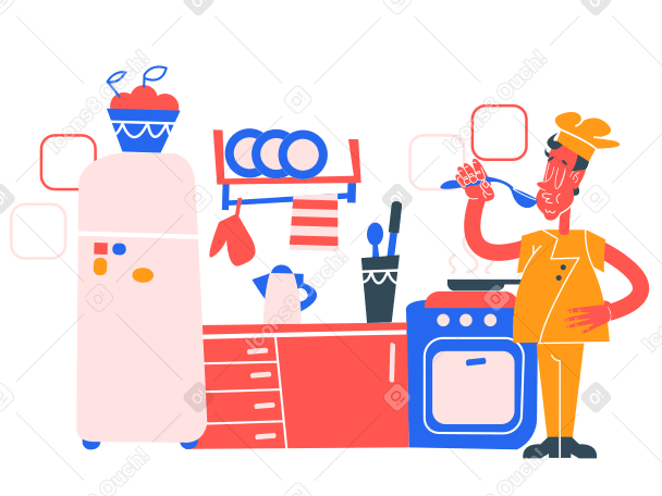 Kitchen setup  Illustration in PNG, SVG