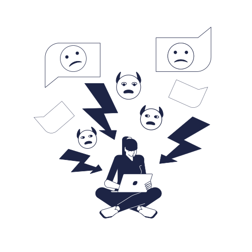 ネットいじめ のpngとsvgでのイラスト