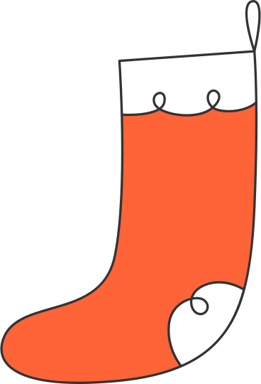 Christmas sock PNG, SVG