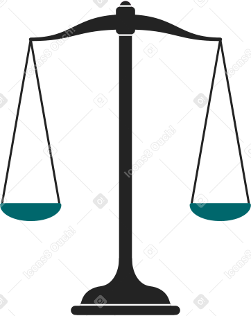 scales of justice Illustration in PNG, SVG