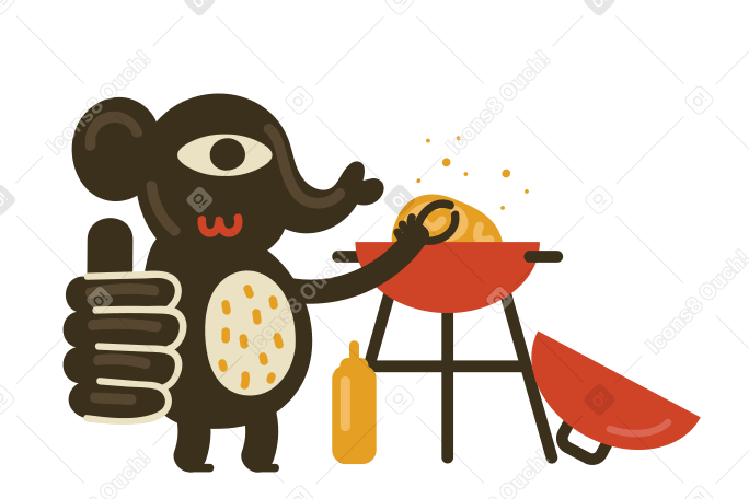 Food is ready Illustration in PNG, SVG
