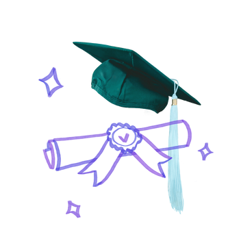 Graduation cap and diploma certificate PNG, SVG