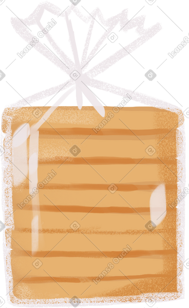 Plastic bread packaging PNG, SVG