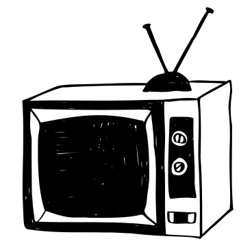 Televisore d'epoca PNG, SVG
