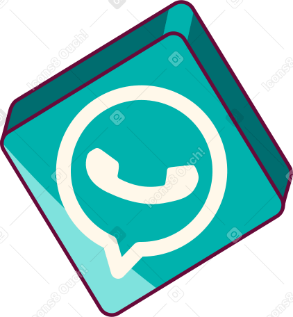Icono de whatsapp turquesa PNG, SVG