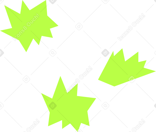 abstract shapes green PNG, SVG