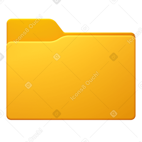 3D folder PNG, SVG