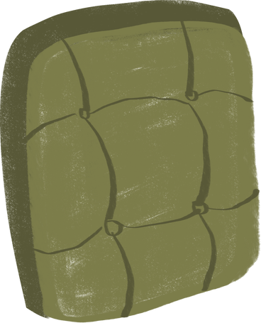 back of green chair PNG, SVG