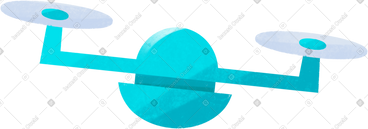 Blue drone PNG, SVG