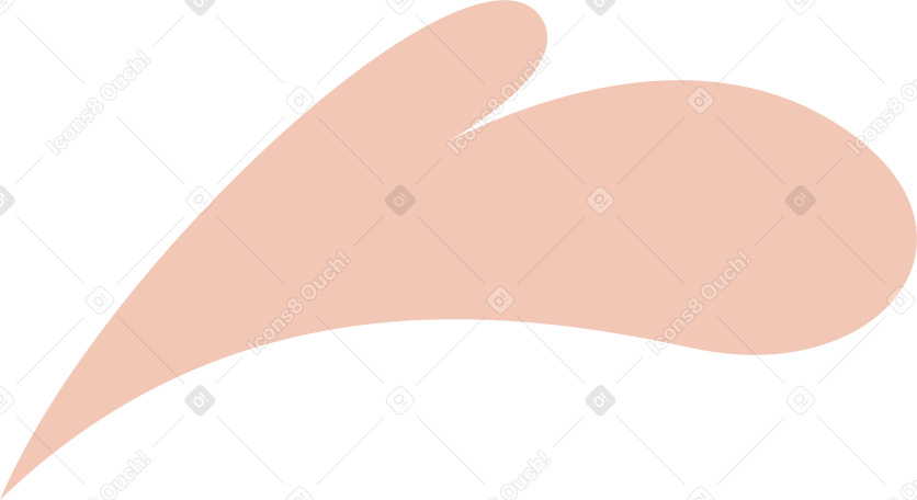 Оранжевое пятно произвольной формы в PNG, SVG