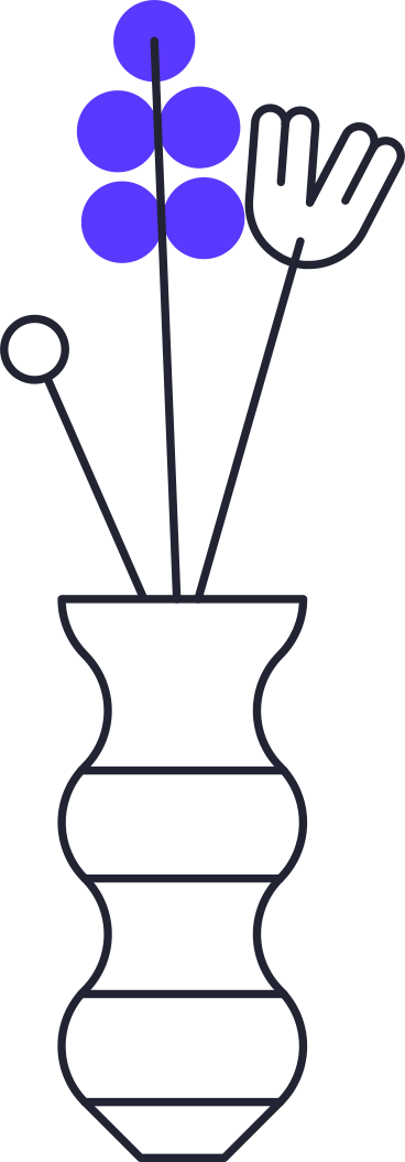 blumen in der vase PNG, SVG