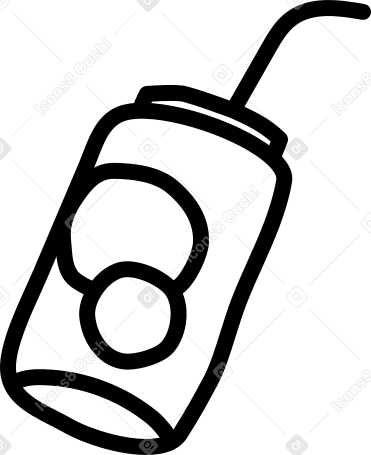 빨대와 함께 차가운 음료 PNG, SVG