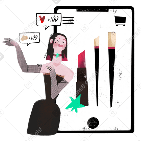 Make up store Illustration in PNG, SVG
