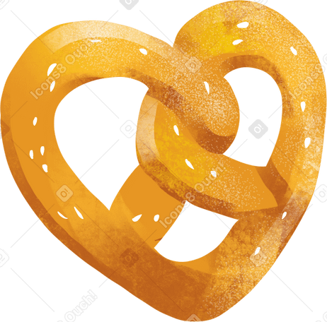 pretzel Illustration in PNG, SVG
