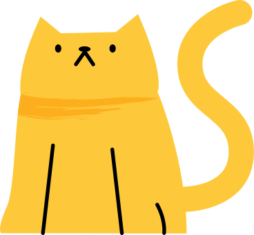 yellow cat PNG, SVG
