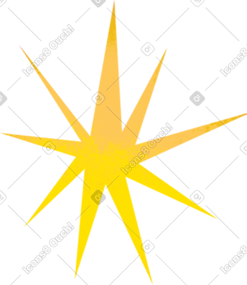 Yellow texture star PNG, SVG