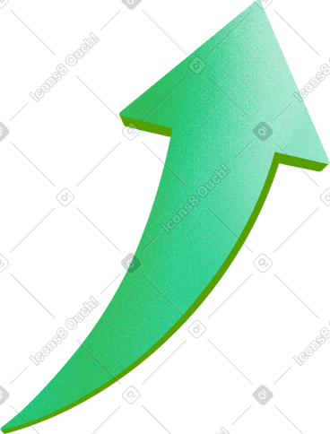 Green arrow up PNG, SVG