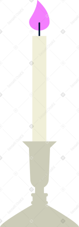 bougie dans un chandelier PNG, SVG
