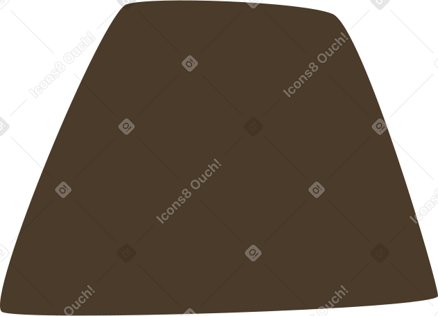 brown trapezoid PNG、SVG