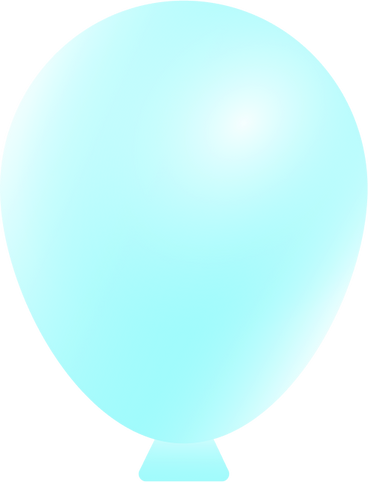 Ballon turquoise PNG, SVG