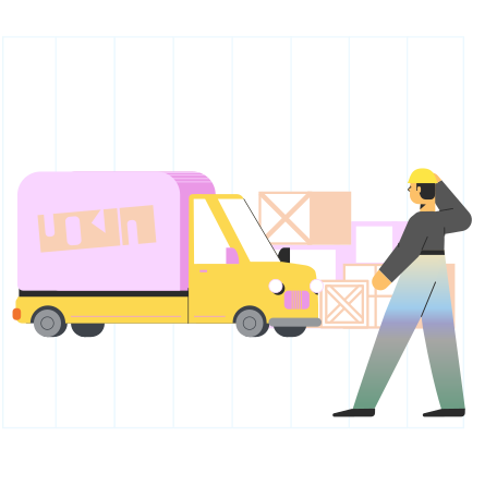 Delivery service Illustration in PNG, SVG