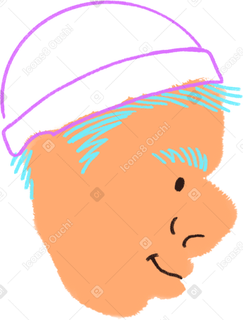 young man in a hat PNG、SVG