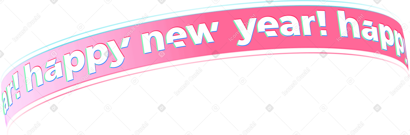 새해 복 많이 받으세요 텍스트 상단 PNG, SVG