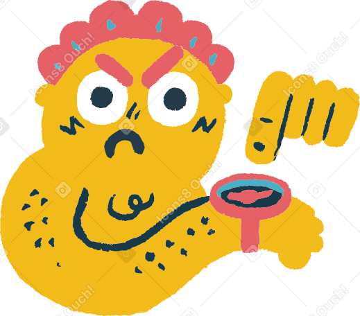 pointing at watches Illustration in PNG, SVG