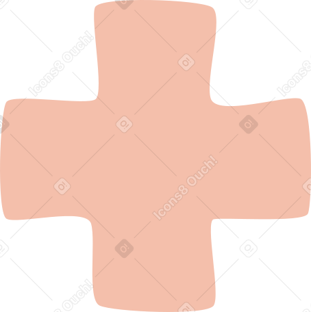 pink cross shape Illustration in PNG, SVG