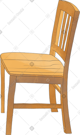 wooden chair PNG, SVG