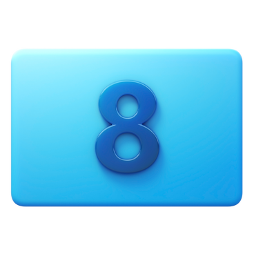 number eight PNG, SVG