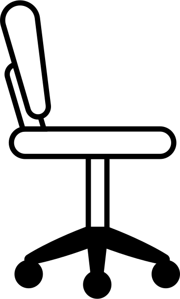Silla de oficina PNG, SVG