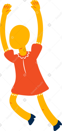 girl jumping Illustration in PNG, SVG