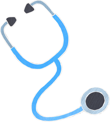 stethoscope blue PNG, SVG