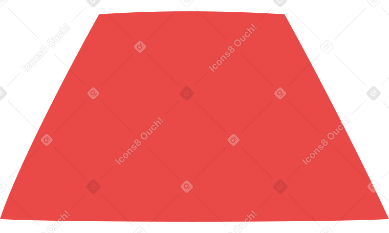 trapézio vermelho PNG, SVG