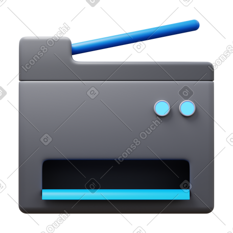 3D copy machine PNG, SVG