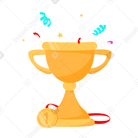 Cup and medal PNG, SVG