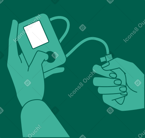 Marco con monitor de presión arterial PNG, SVG