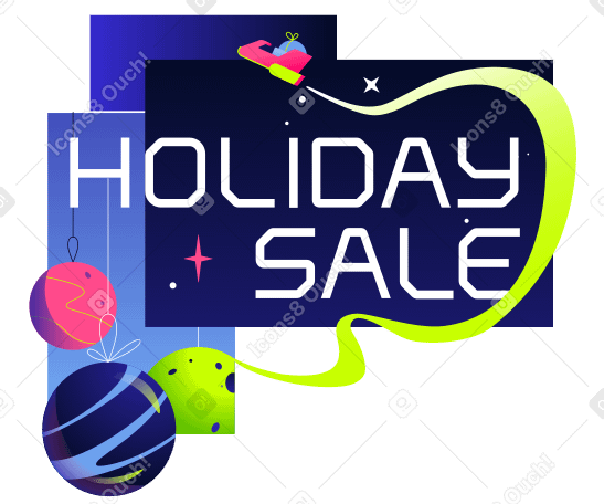 Holiday sale Illustration in PNG, SVG