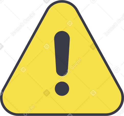 warning sign Illustration in PNG, SVG