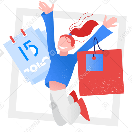 Delivery in time Illustration in PNG, SVG